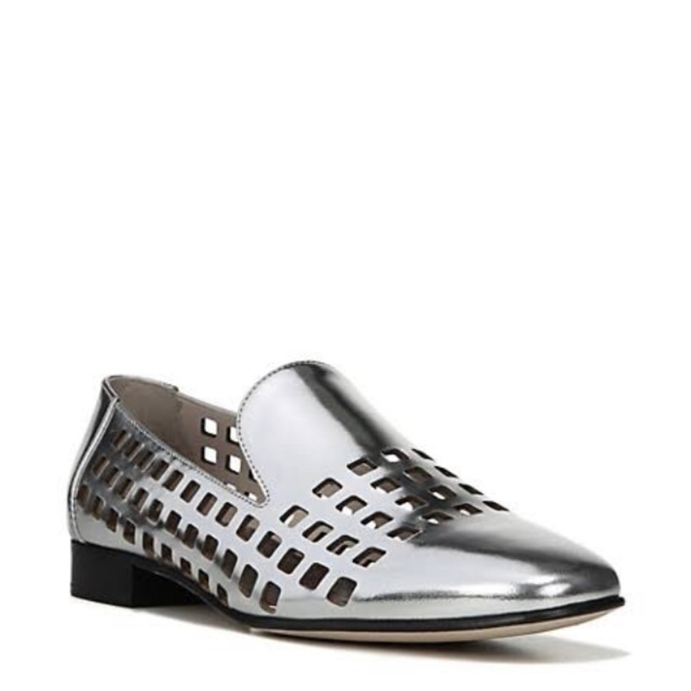 Diane Von Fursteberg DVF Linz Silver Loafer